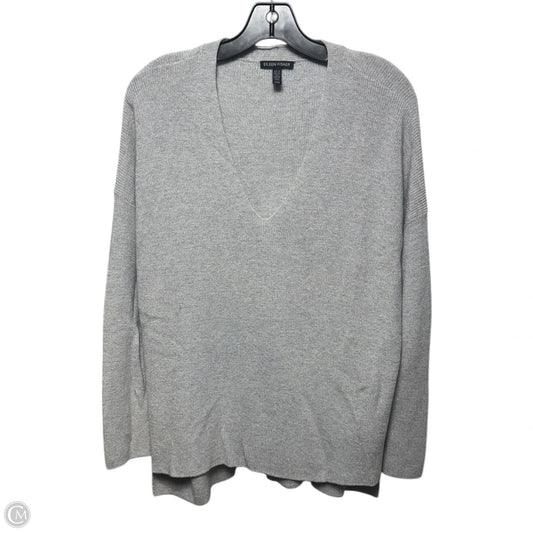 Wool blend Sweater By Eileen Fisher In Silver, Size: M