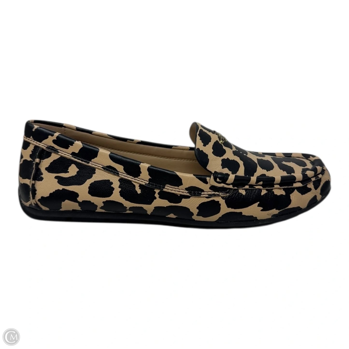 Marley Driver Loafers With Leopard Print Designer By Coach In Animal Print, Size: 6.5