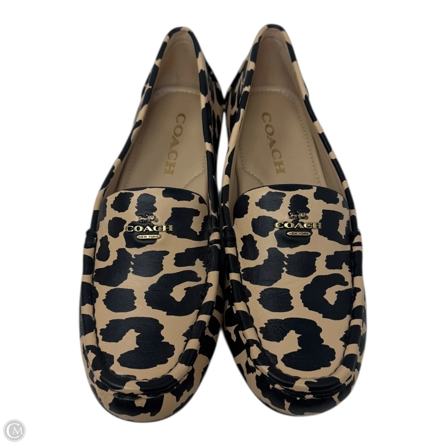 Marley Driver Loafers With Leopard Print Designer By Coach In Animal Print, Size: 6.5