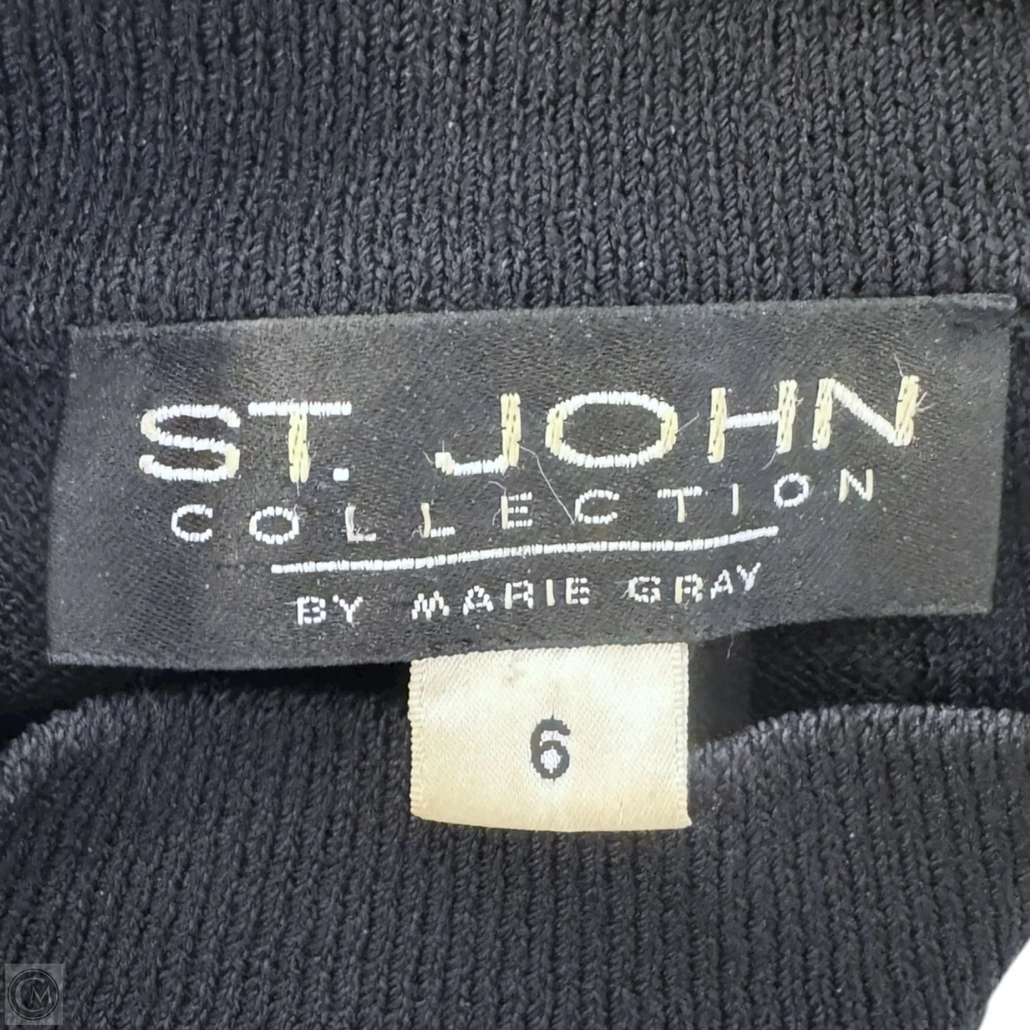 Top Long Sleeve Luxury Designer By St John Collection In Black, Size: 6