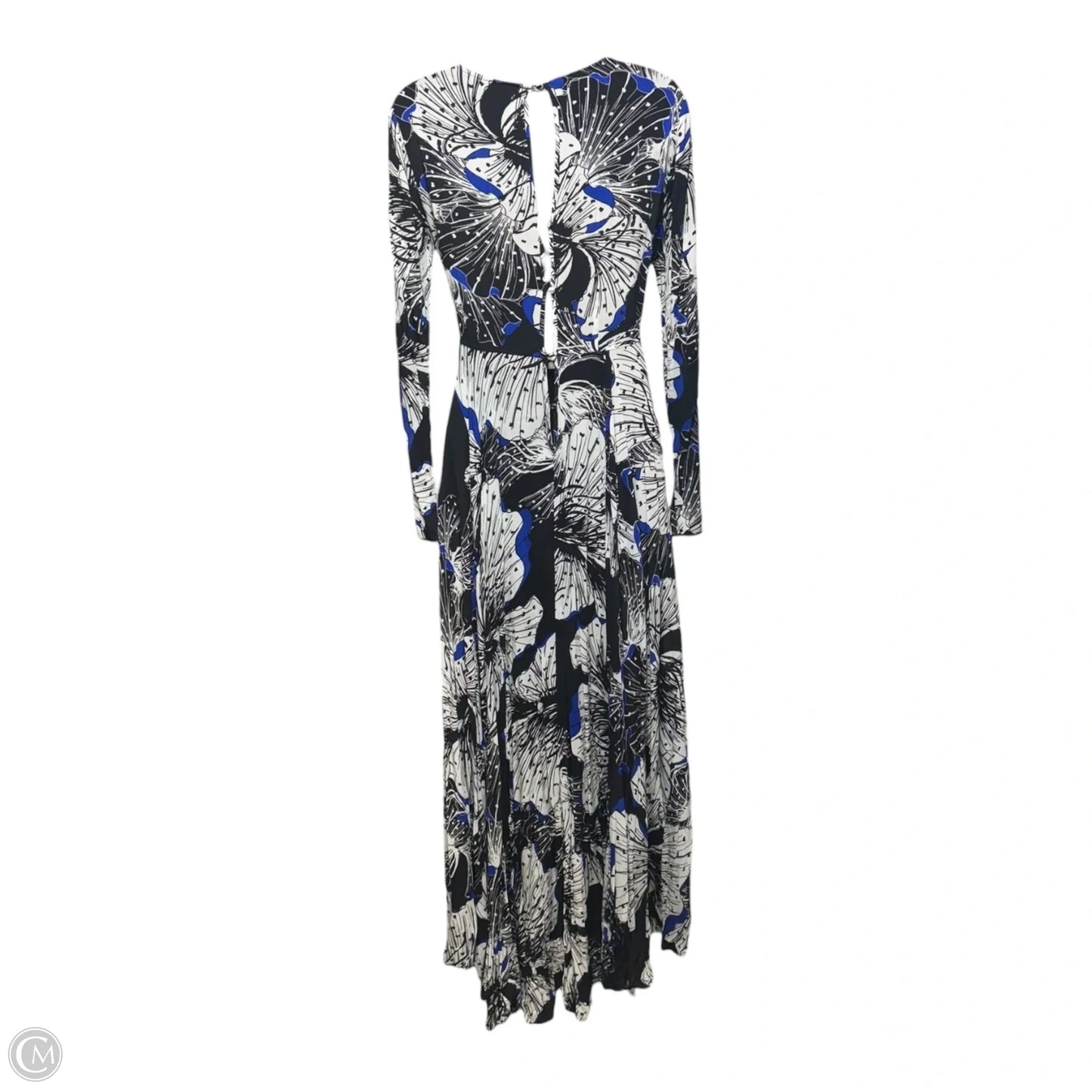 First Kiss Maxi Dress By Free People In Black & Blue, Size: XS