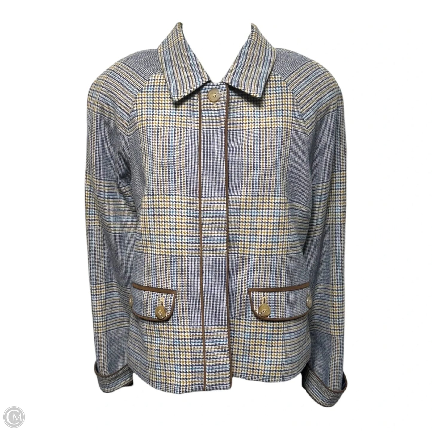 Riverplace Plaid Virgin Wool Blazer By Pendleton In Plaid Pattern, Size: 6