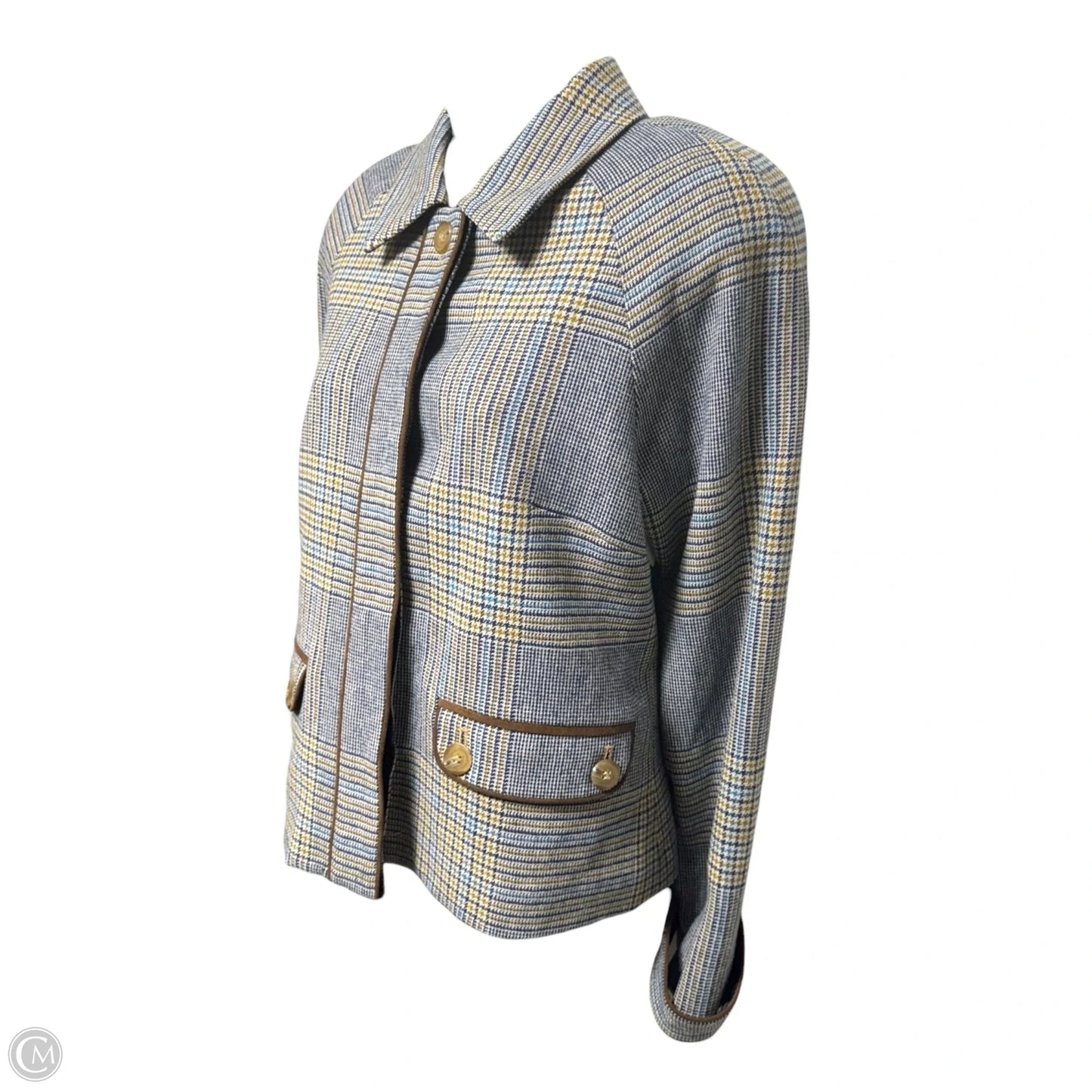 Riverplace Plaid Virgin Wool Blazer By Pendleton In Plaid Pattern, Size: 6
