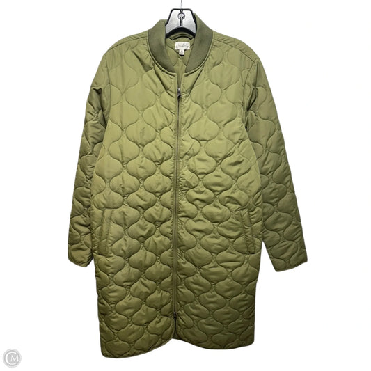 Jacket Puffer & Quilted By Wonderly In Green, Size: M