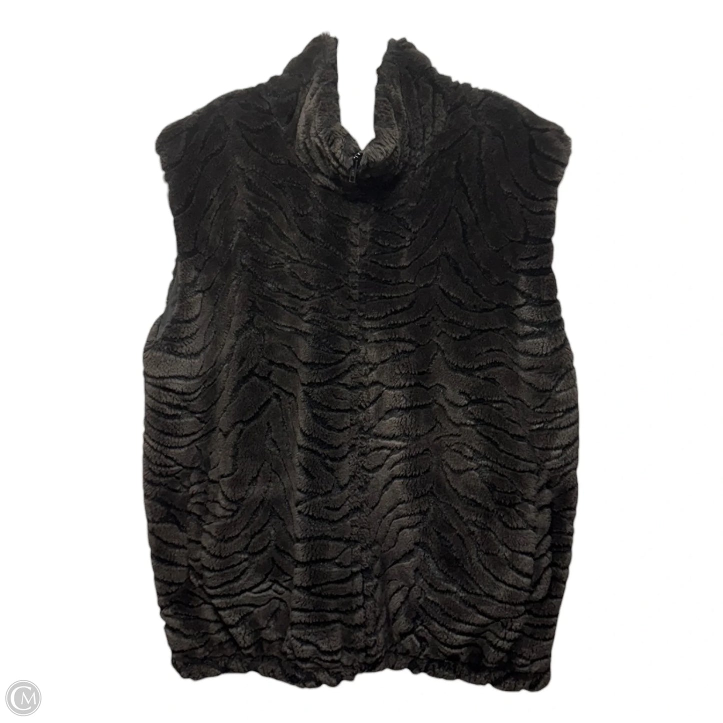 Vest Faux Fur & Sherpa By Duffel Outdoor In Brown, Size: L