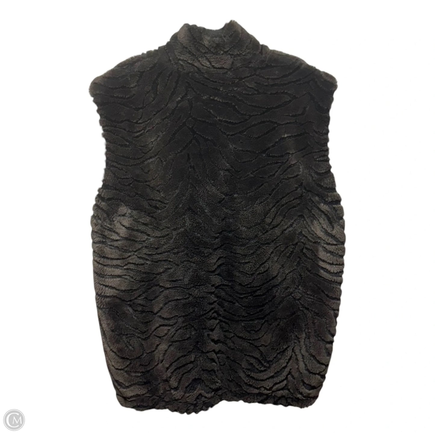 Vest Faux Fur & Sherpa By Duffel Outdoor In Brown, Size: L