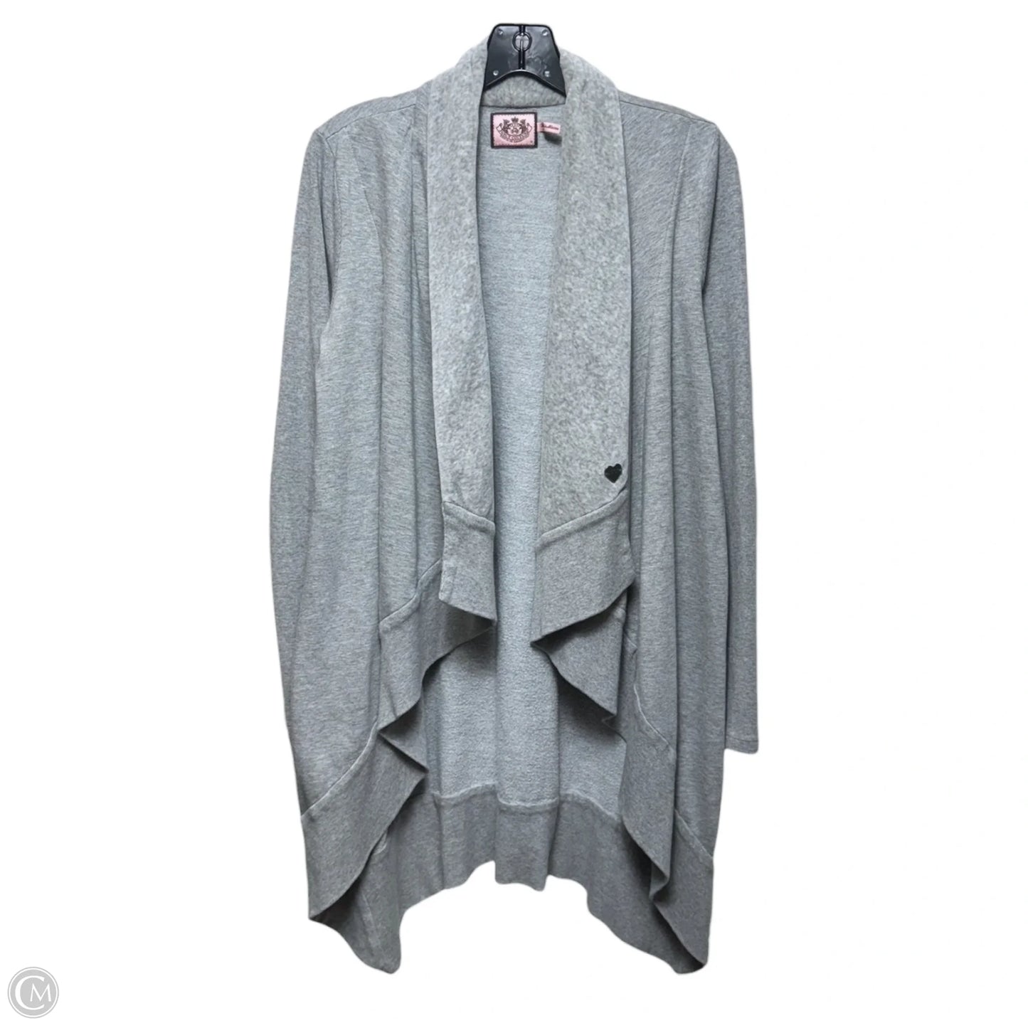 Sweater Cardigan By Juicy Couture In Grey, Size: M