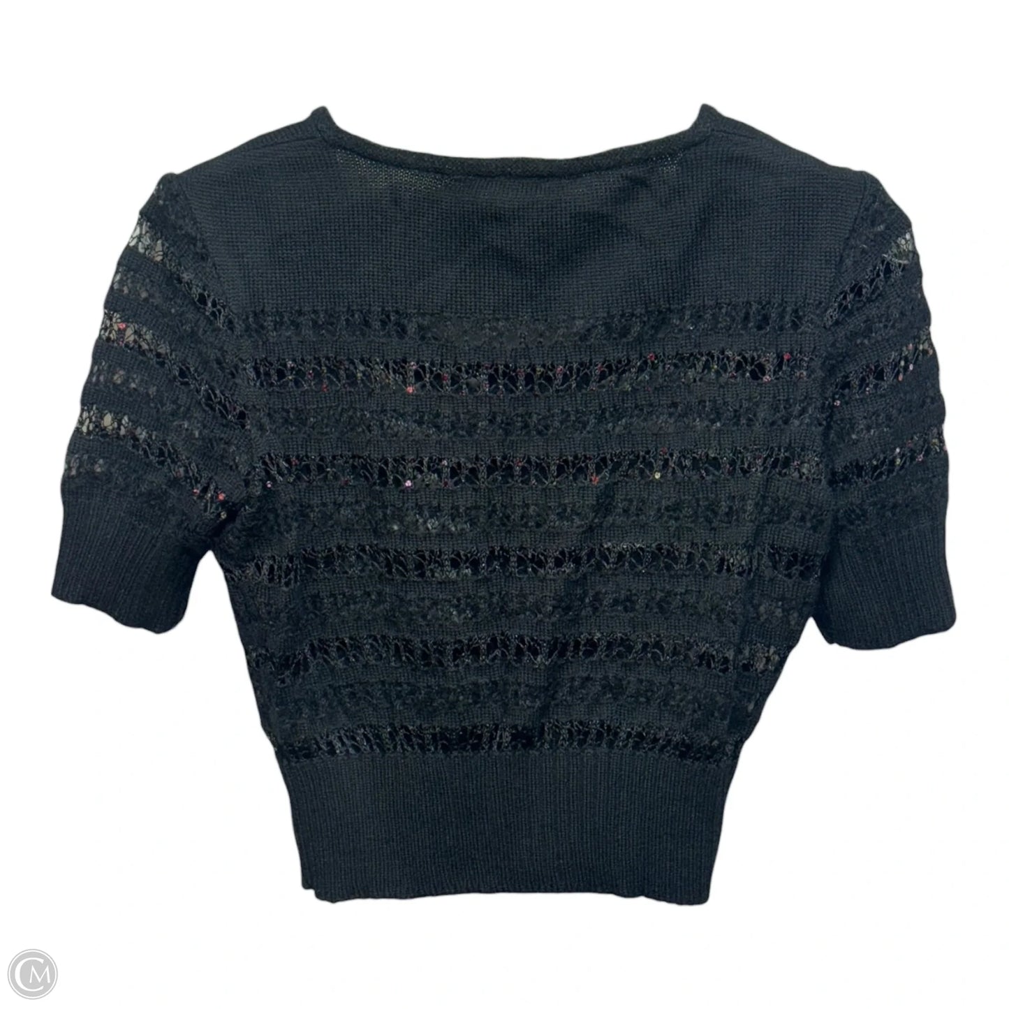 Sweater Cardigan Luxury Designer By St John Collection In Black, Size: 6