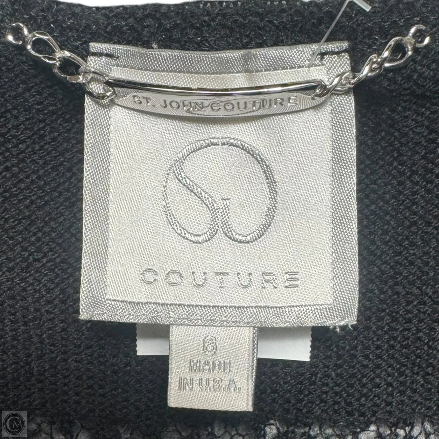 Sweater Cardigan Luxury Designer By St John Collection In Black, Size: 6