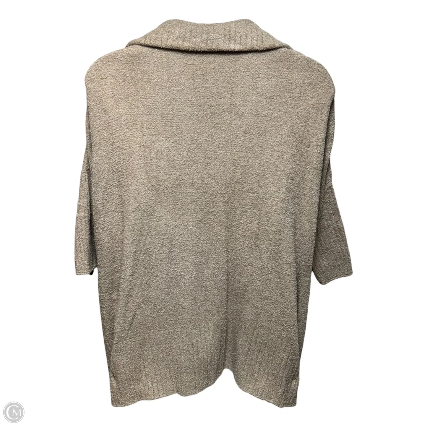CozyChic Lite Half Zip Tunic Sweater By Barefoot Dreams In Taupe, Size: XL