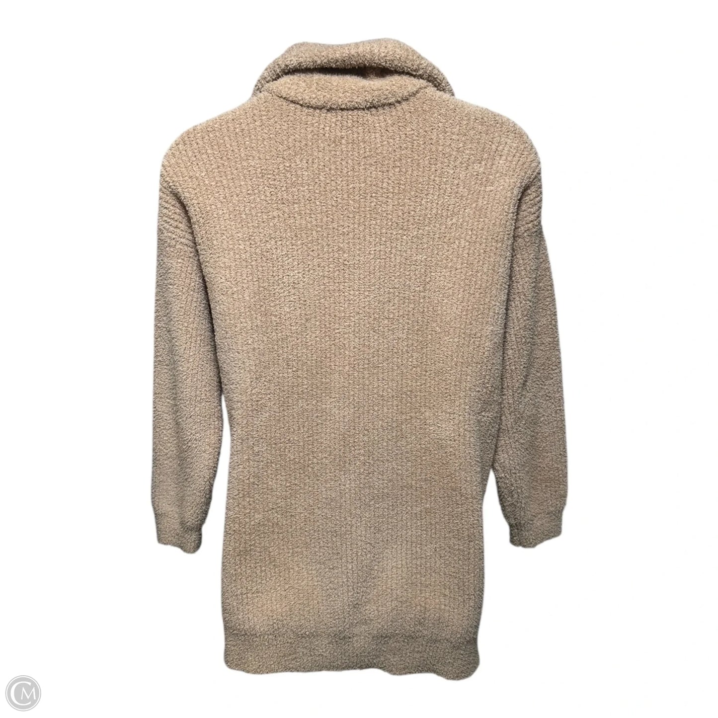 CozyChic Half Zip Tunic Long Sleeve By Barefoot Dreams In Tan, Size: 1X