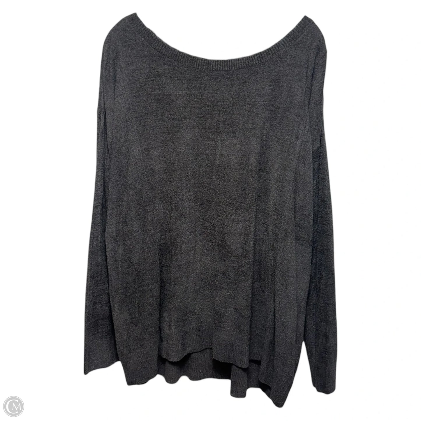 Dockside Pointelle Pullover By Barefoot Dreams In Carbon, Size: 2x