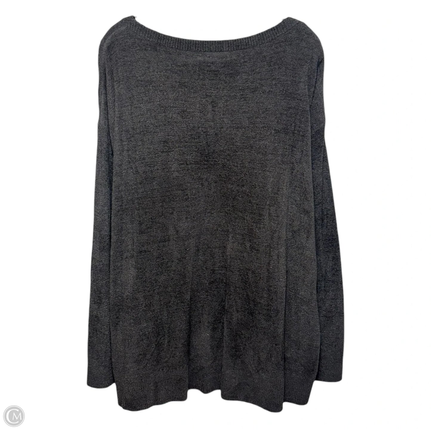 Dockside Pointelle Pullover By Barefoot Dreams In Carbon, Size: 2x