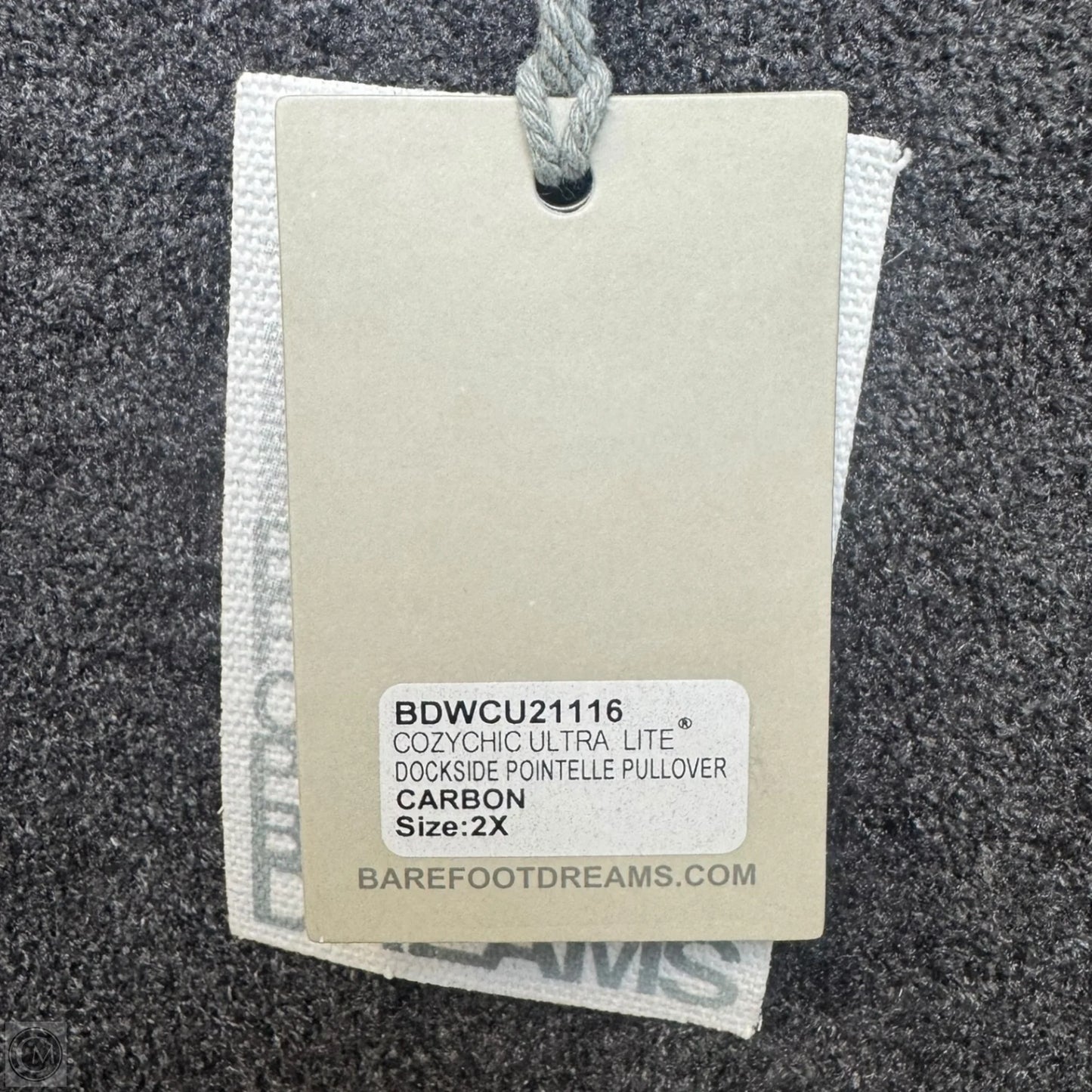 Dockside Pointelle Pullover By Barefoot Dreams In Carbon, Size: 2x