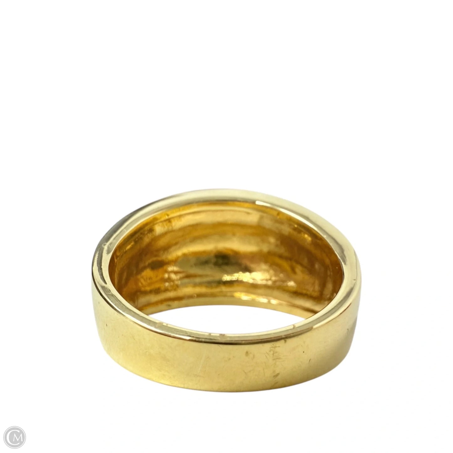 Gold & Black Tone Amber & Clear Crystal Statement Ring By Joan Rivers, Size: 10