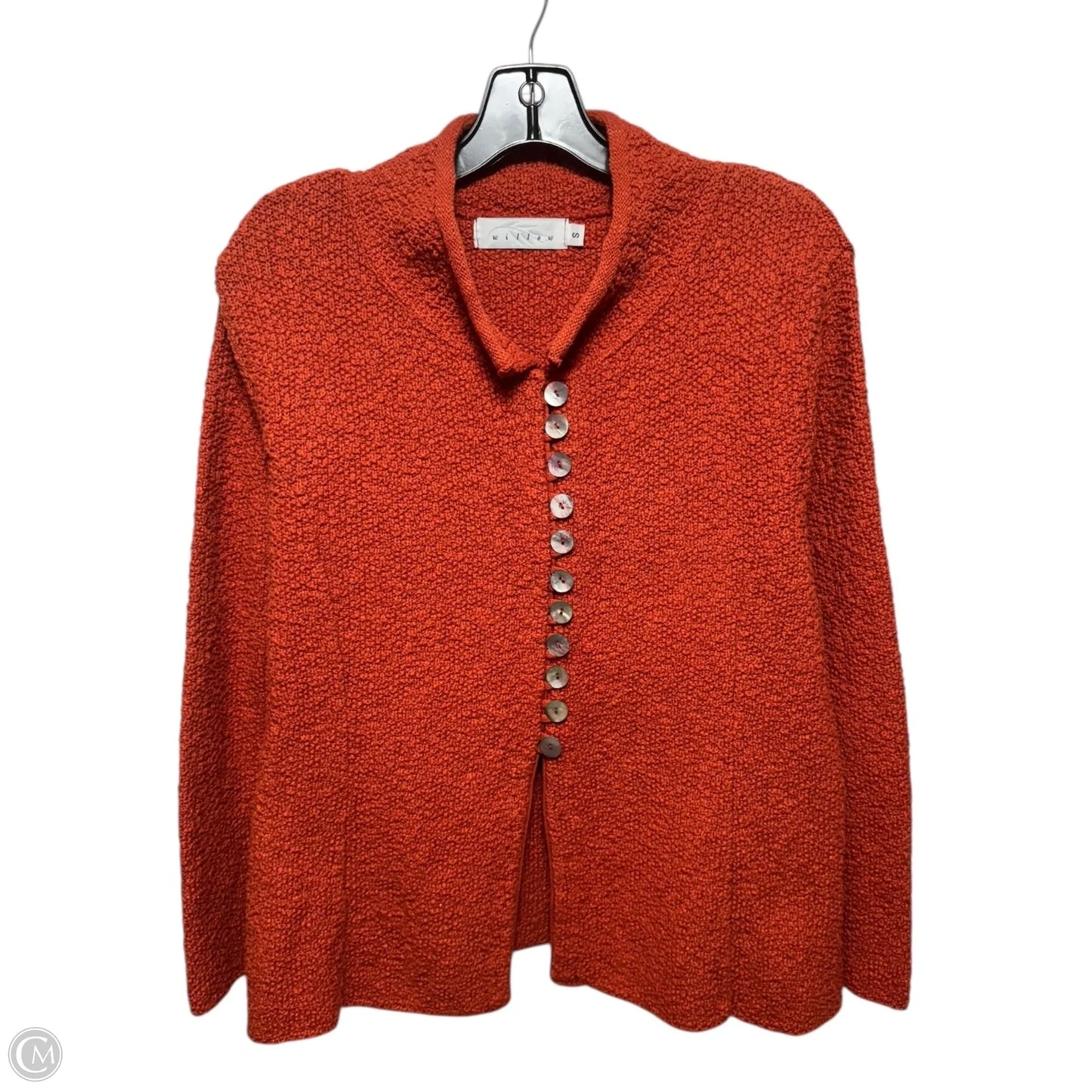 Sweater Cardigan By Willow In Orange, Size: S
