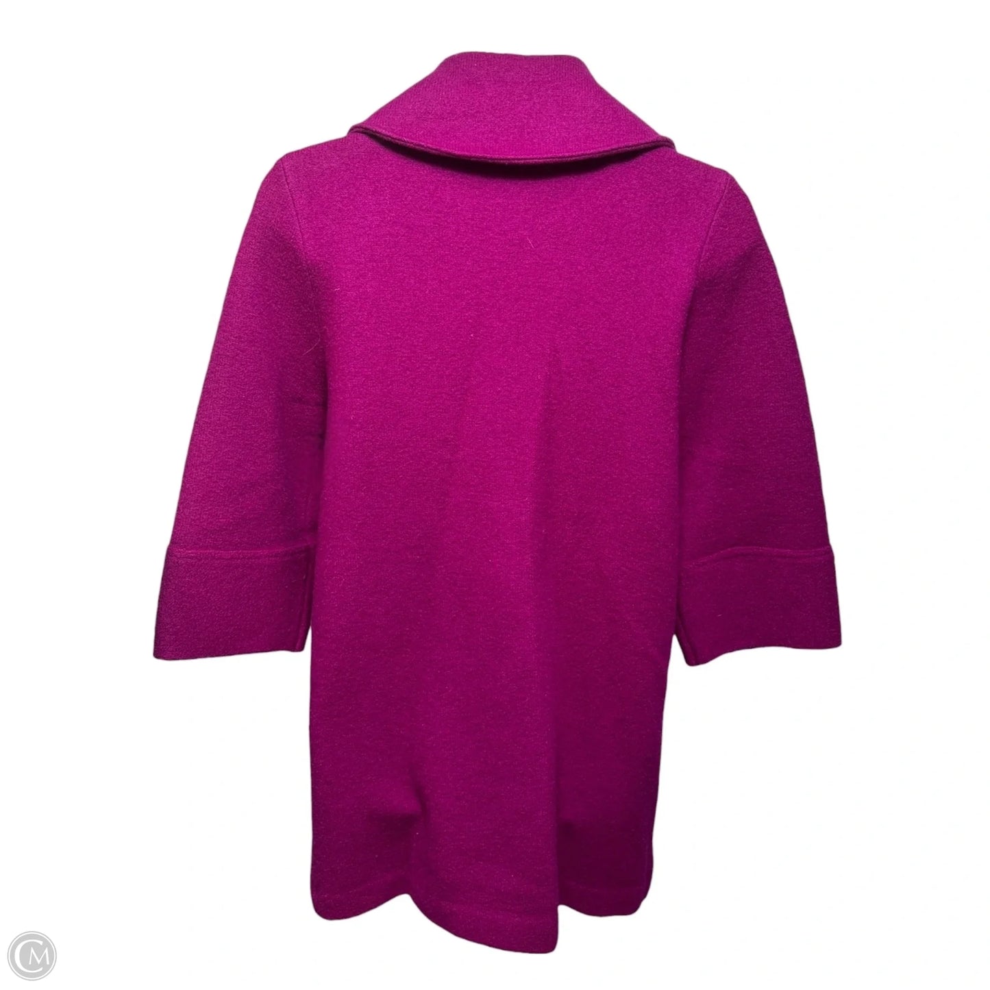 Coat Wool By Anne Klein In Purple, Size: M