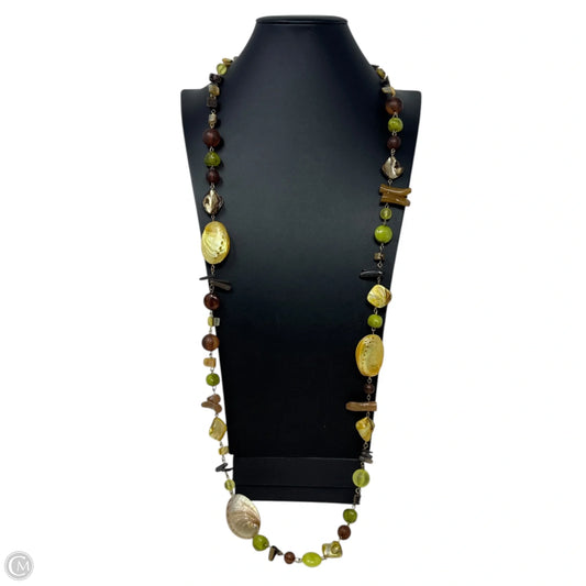 Multi Stone & Shell Station Necklace