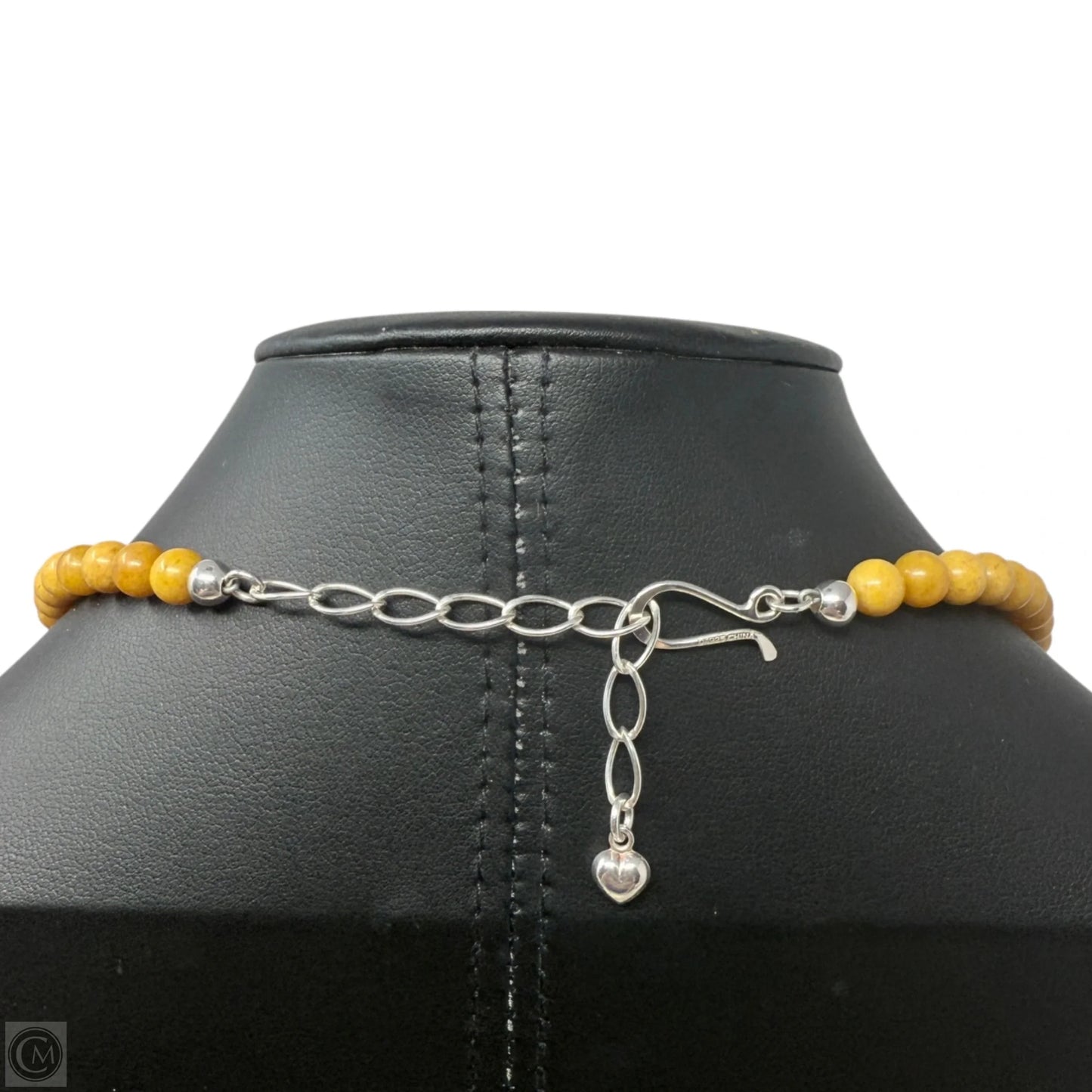 Sterling Silver & Yellow Jasper Beaded Necklace By Mine Finds By Jay King