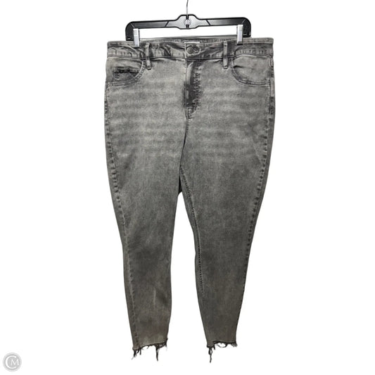 Jeans Skinny By Ava & Viv In Grey, Size: 18