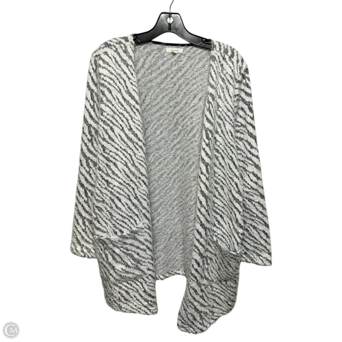 Eyelash Zebra Sweater Cardigan By Maurices In Animal Print, Size: Xl