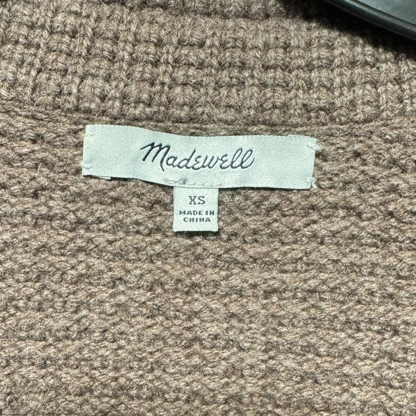 Merino Wool Blend Sweater Cardigan By Madewell In Brown, Size: Xs