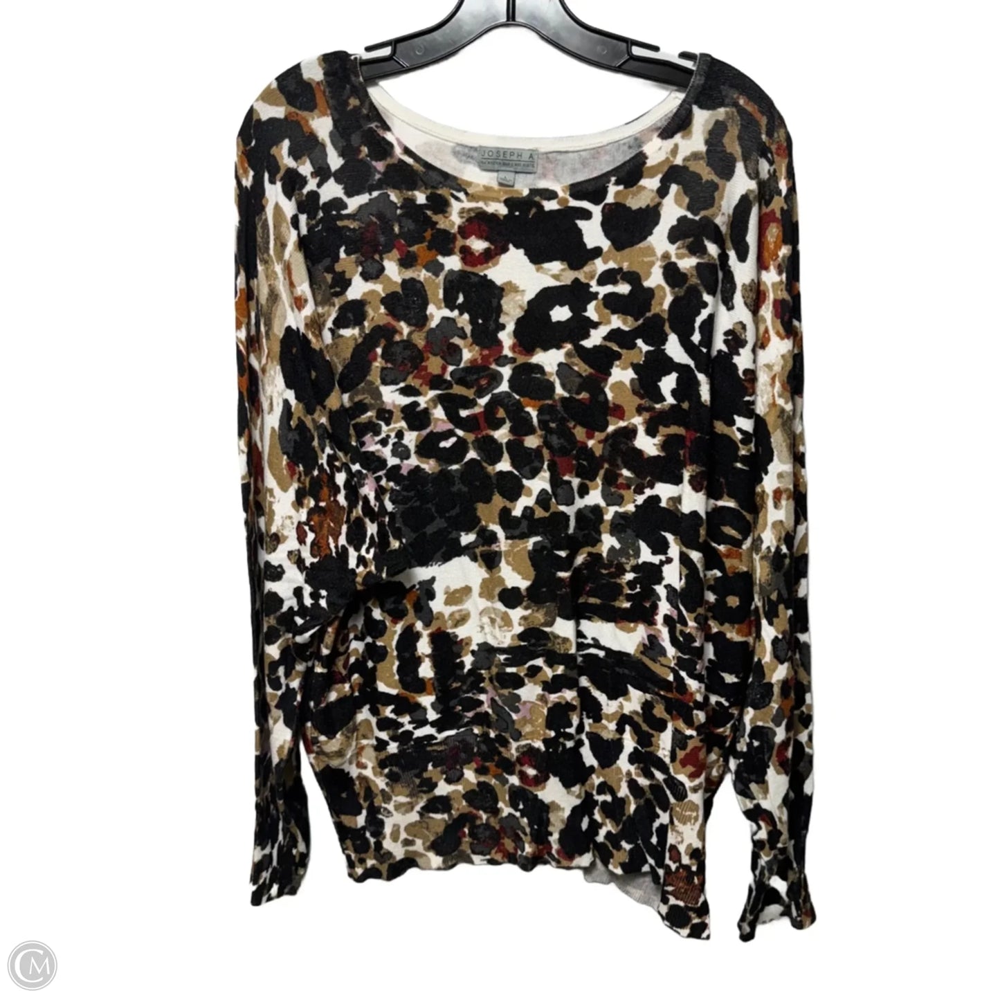 Sweater By Joseph A. In Animal Print, Size: L