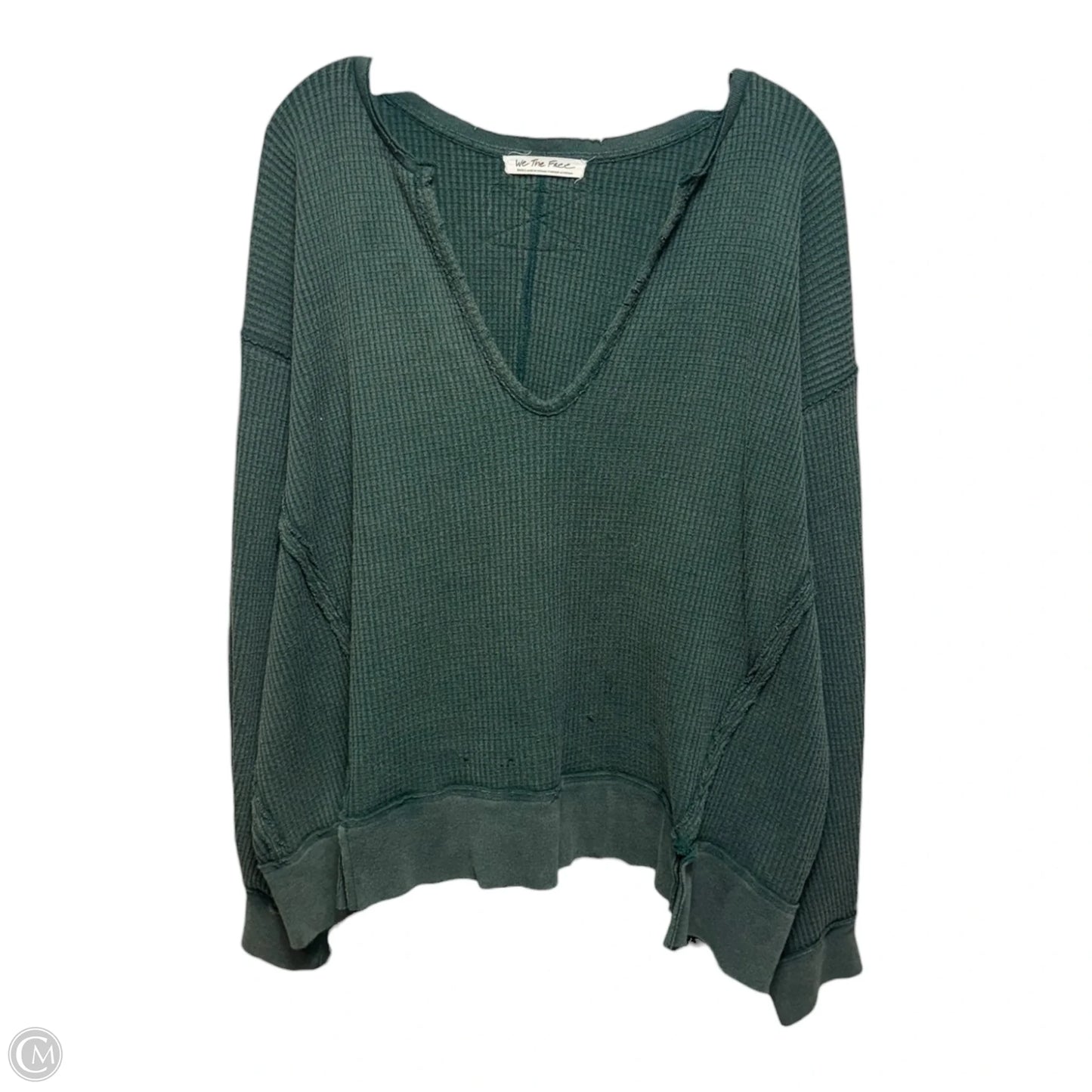 Top Long Sleeve By Free People In Green, Size: S