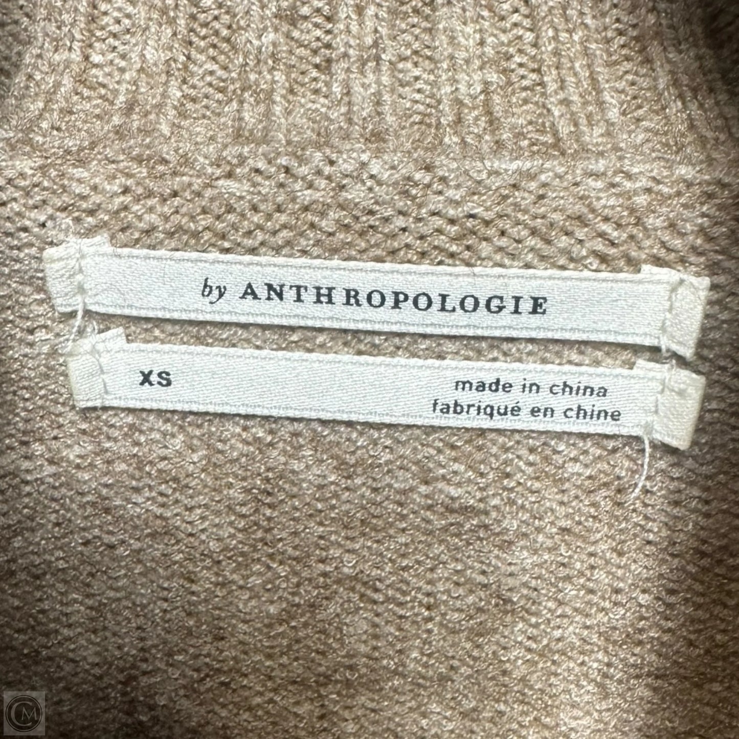 Sweater By Anthropologie In Tan, Size: Xs