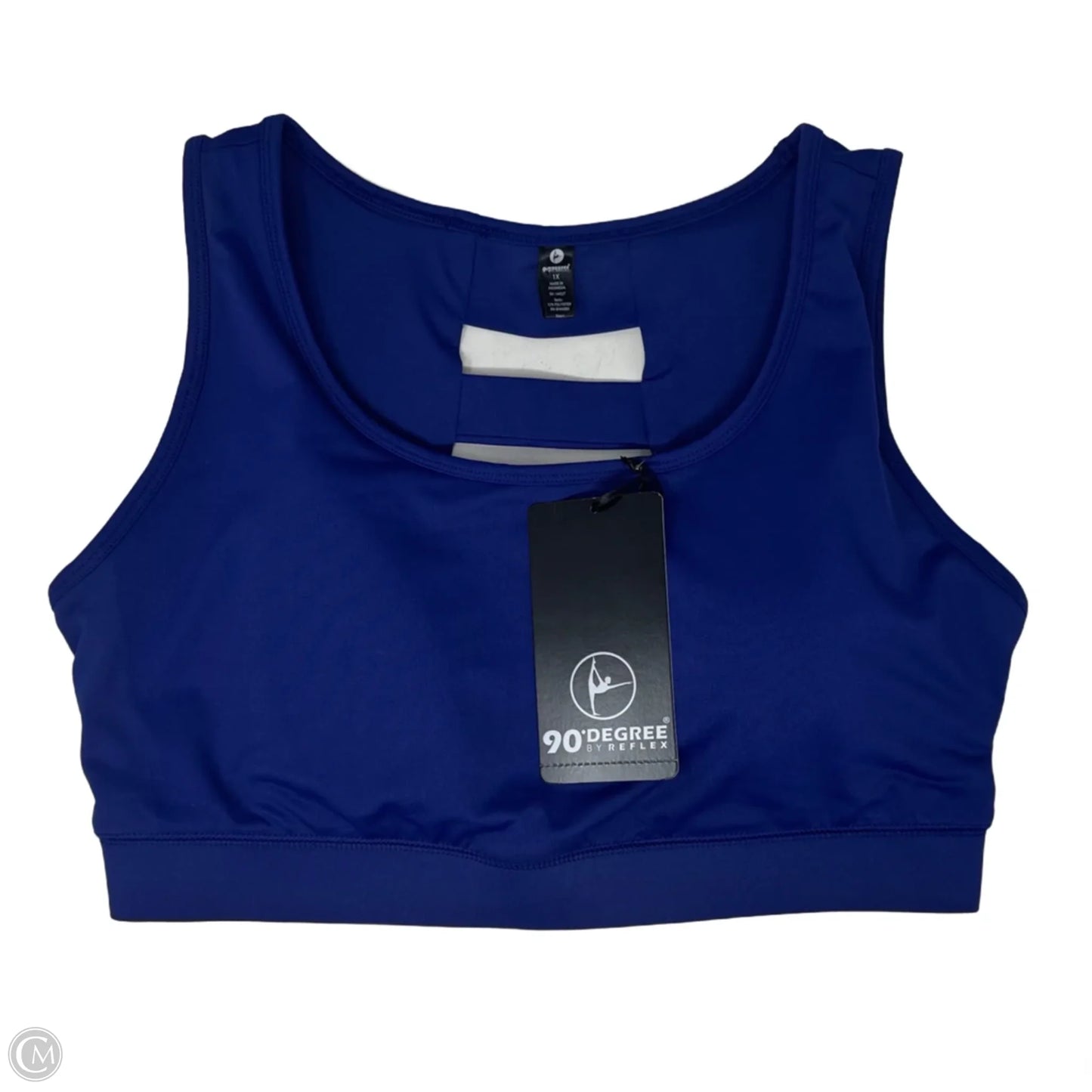 Athletic Bra By 90 Degrees By Reflex In Blue, Size: 1x