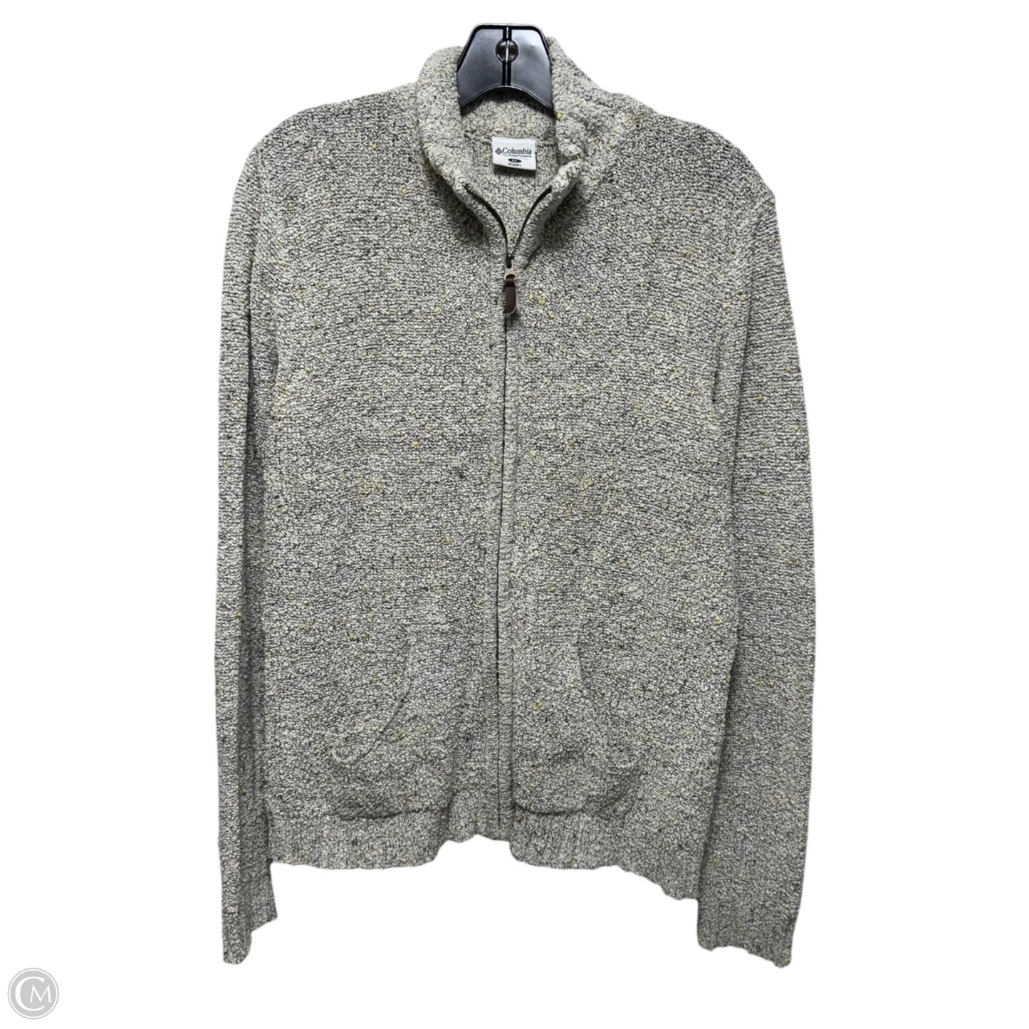 Athletic Jacket By Columbia In Cream & Grey, Size: Xl