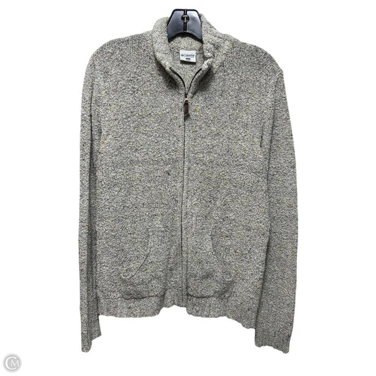 Athletic Jacket By Columbia In Cream & Grey, Size: Xl
