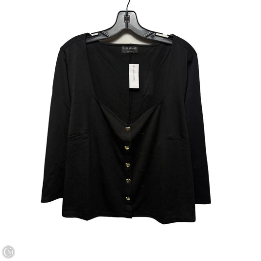Top Long Sleeve By Lane Bryant In Black, Size: 2x