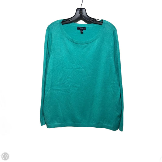 Sweater Cashmere By Lands End In Green, Size: 2x