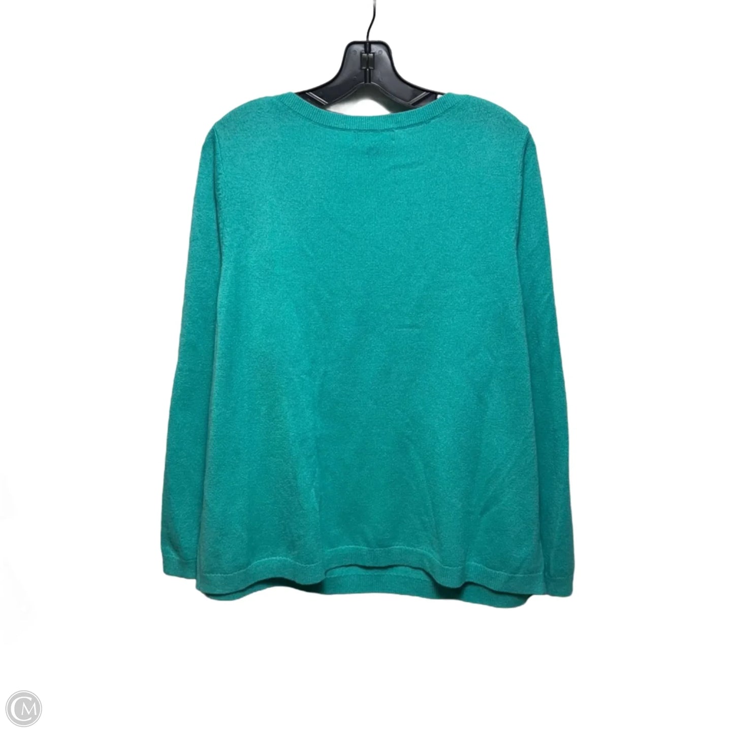 Sweater Cashmere By Lands End In Green, Size: 2x
