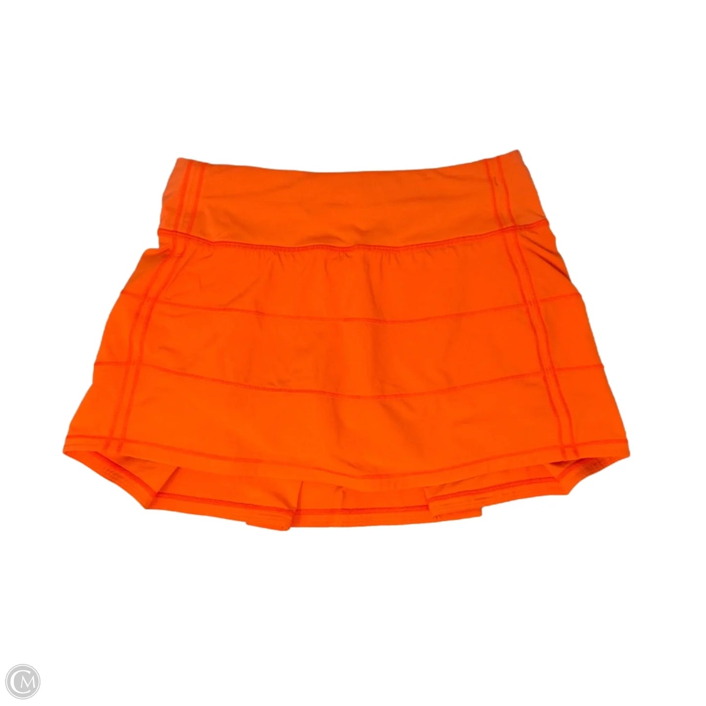 Athletic Skort By Lululemon In Orange, Size: 2