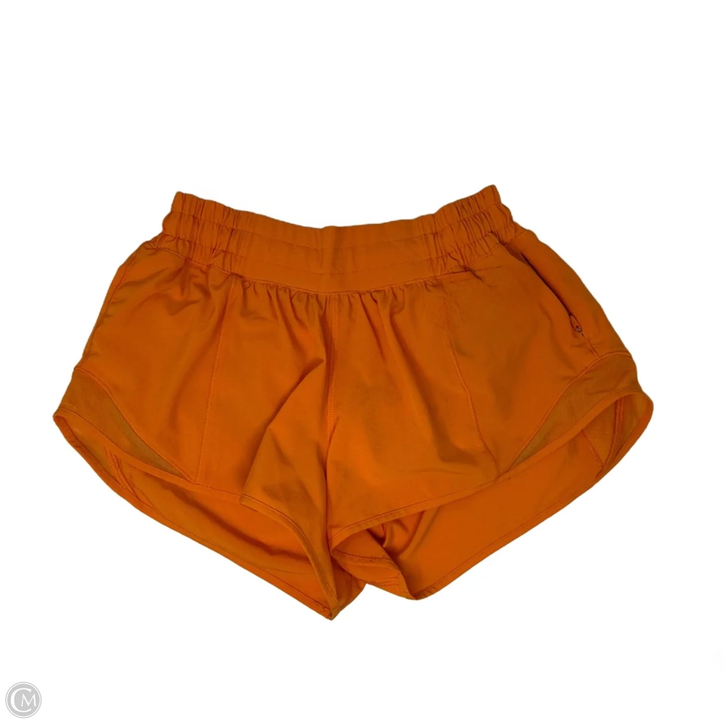 Athletic Shorts By Lululemon In Orange, Size: 4
