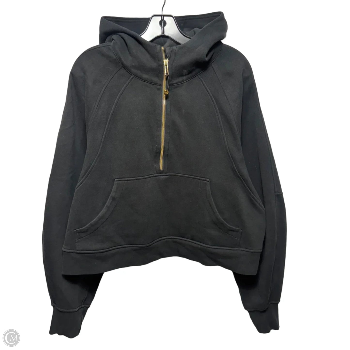 Athletic Sweatshirt Hoodie By Lululemon In Black, Size: Xl