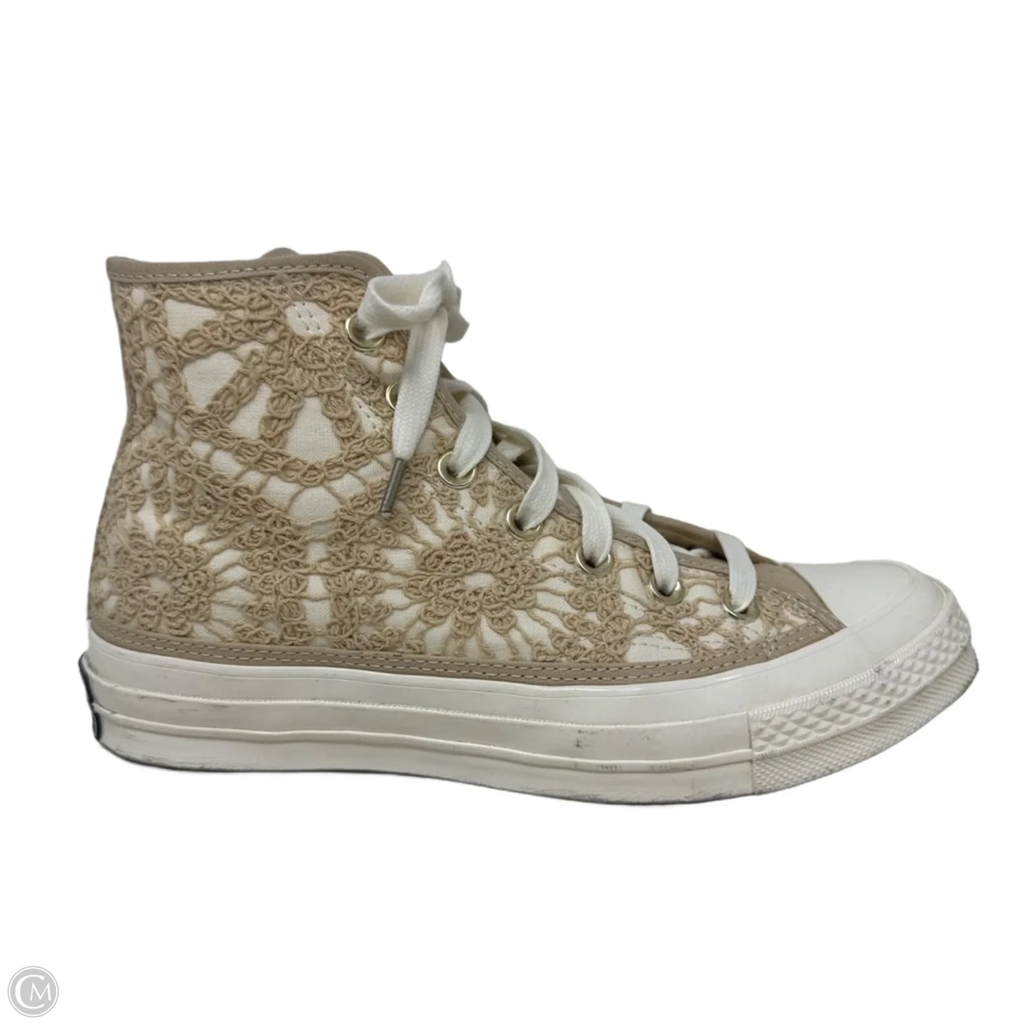 Daisy Cord Shoes Sneakers By Converse In Cream & Tan, Size: 7.5