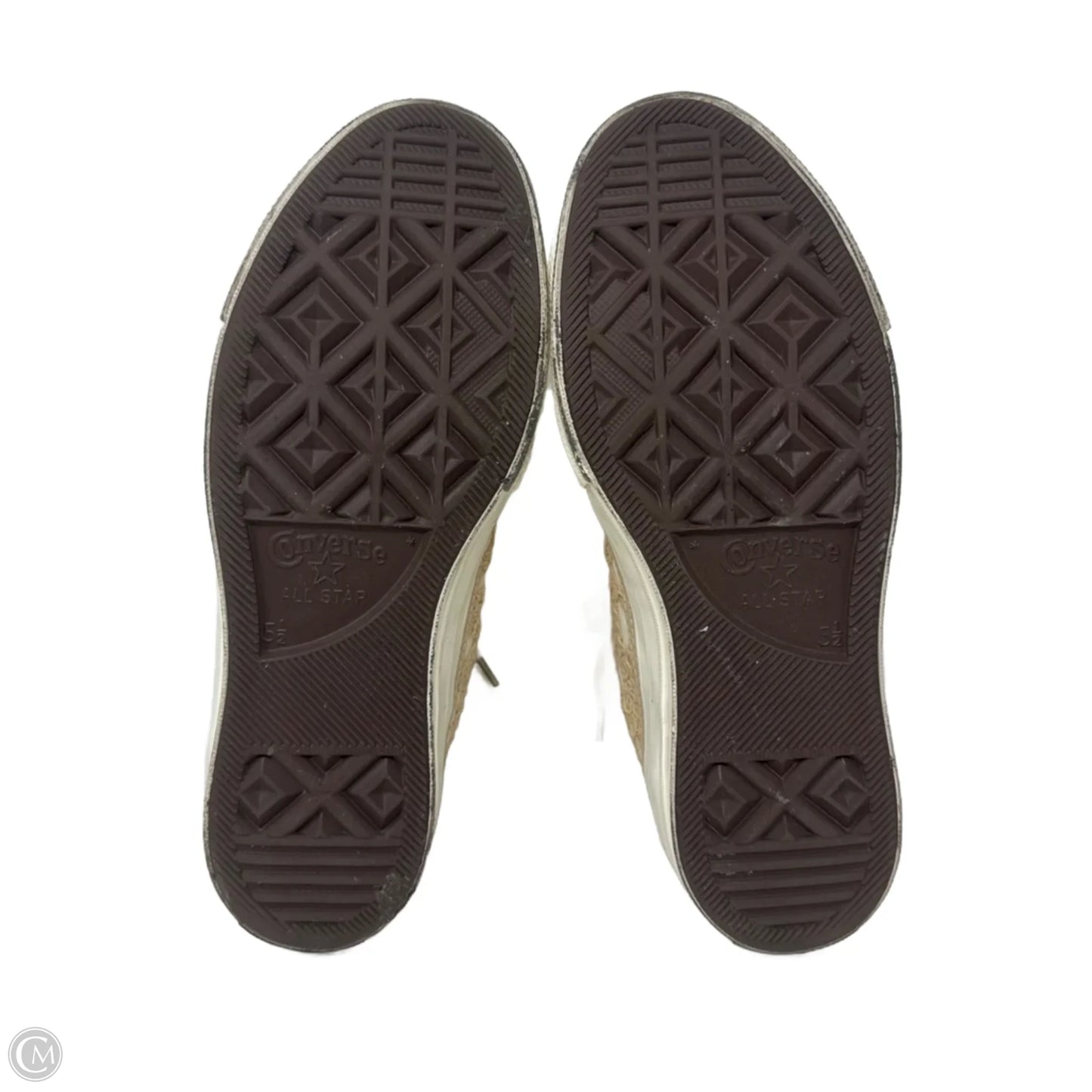 Daisy Cord Shoes Sneakers By Converse In Cream & Tan, Size: 7.5