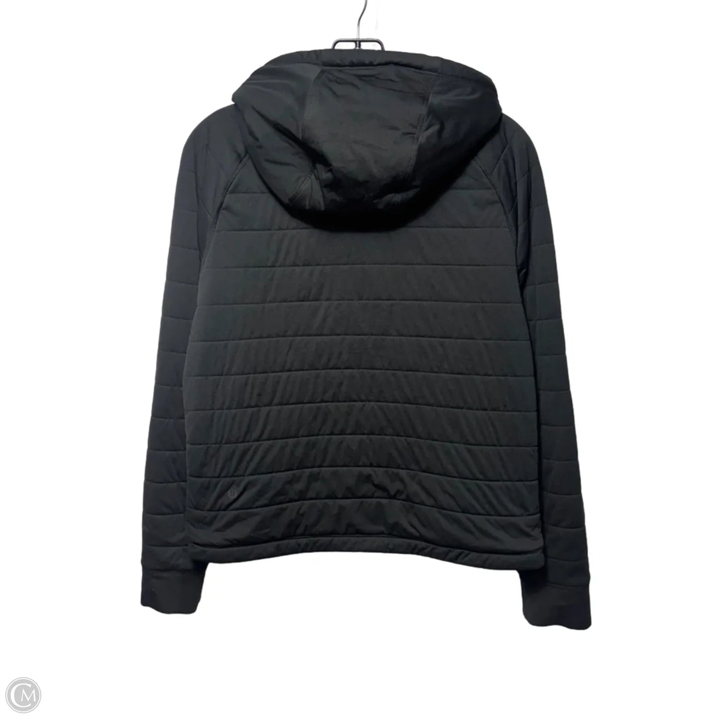 Athletic Top Long Sleeve Hoodie By Lululemon In Black, Size: 8