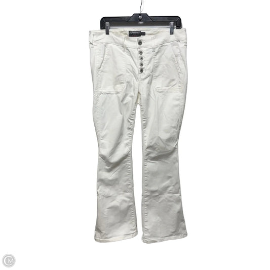 Mid-Rise Flare Jeans By Torrid In White, Size: 12
