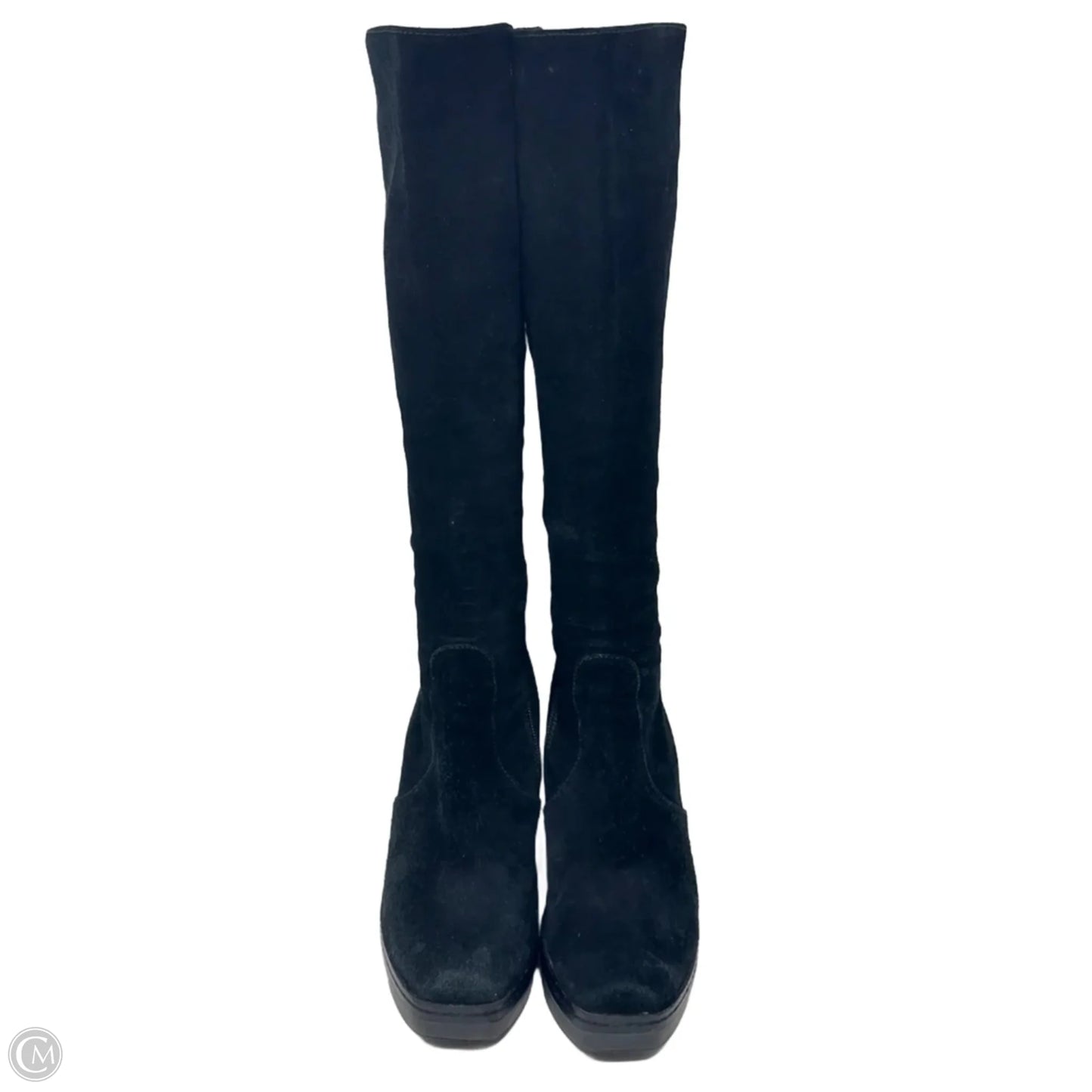 Suede Wedge Tall Boots By Castañer In Black, Size: 9