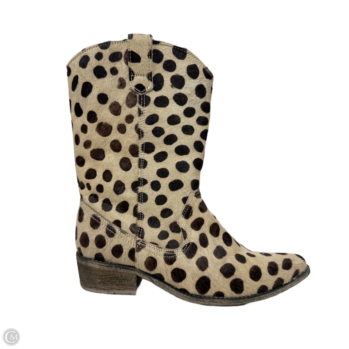 Ashley Leopard Dot Western Boots By Academie In Dot Pattern, Size: 9
