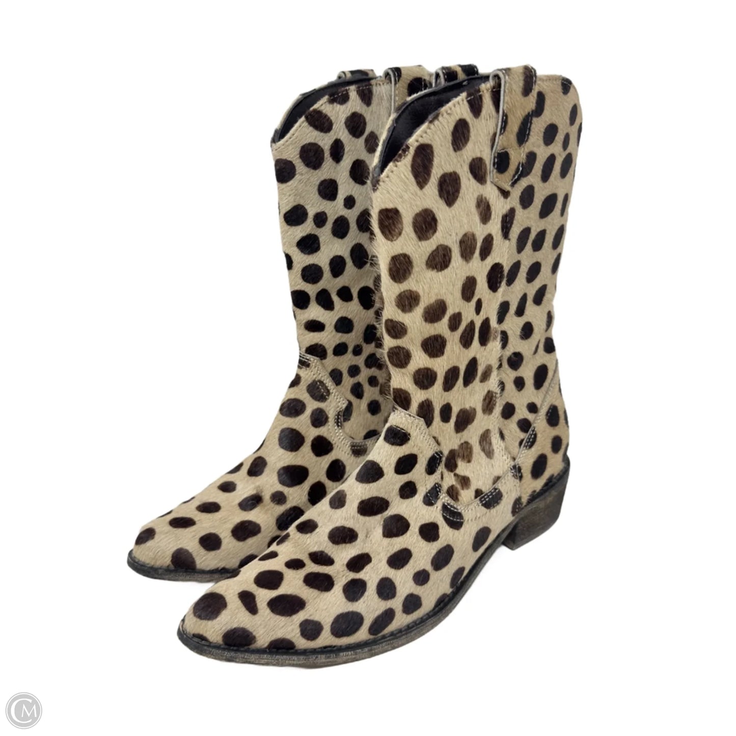 Ashley Leopard Dot Western Boots By Academie In Dot Pattern, Size: 9