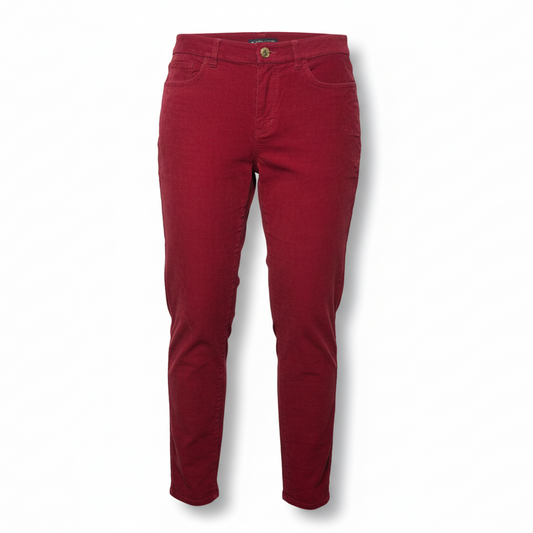 Natalie Fit Corduroy Pants By Brooks Brothers In Red, Size: 8