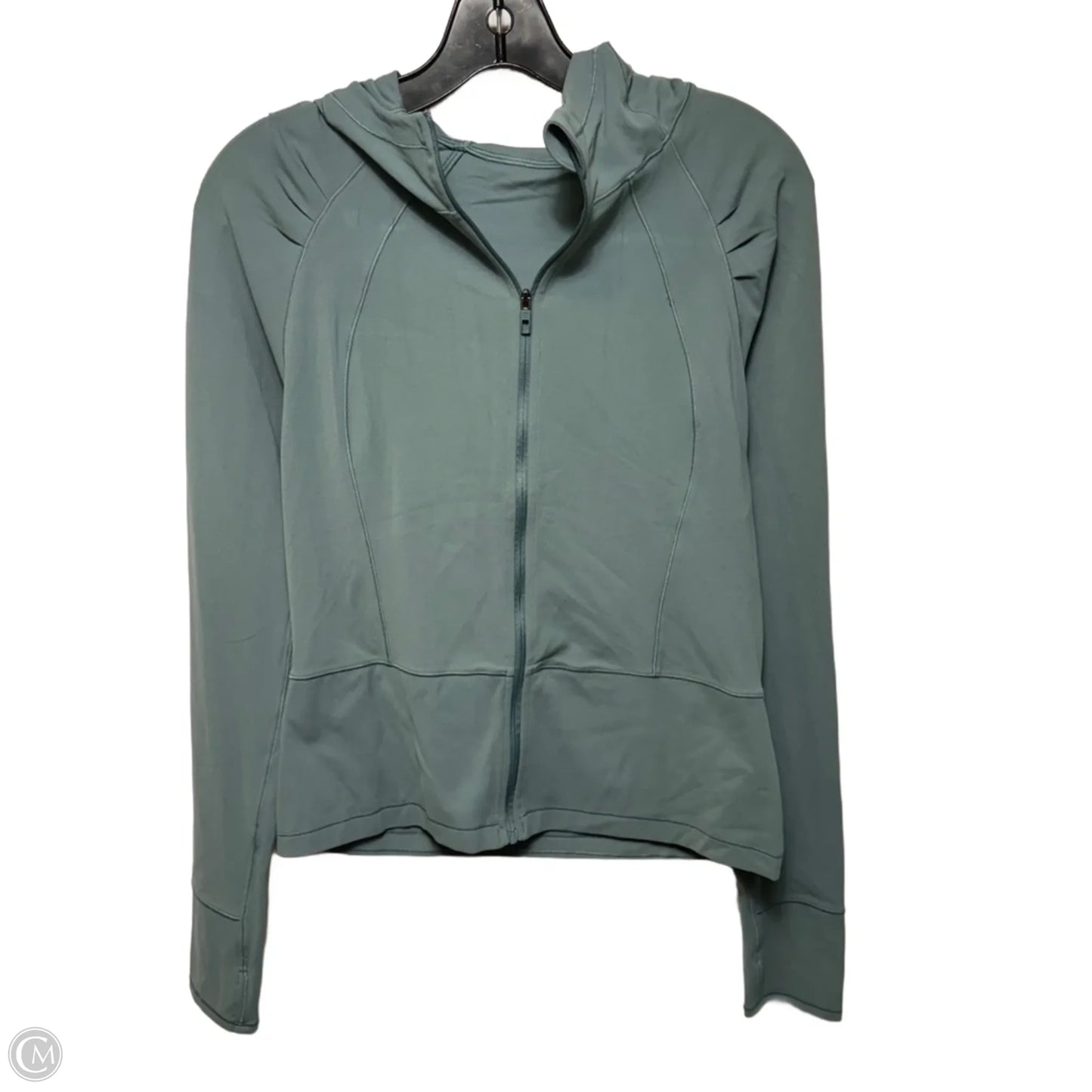 Athletic Jacket By Lululemon In Green, Size: 10
