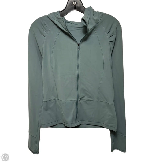 Athletic Jacket By Lululemon In Green, Size: 10