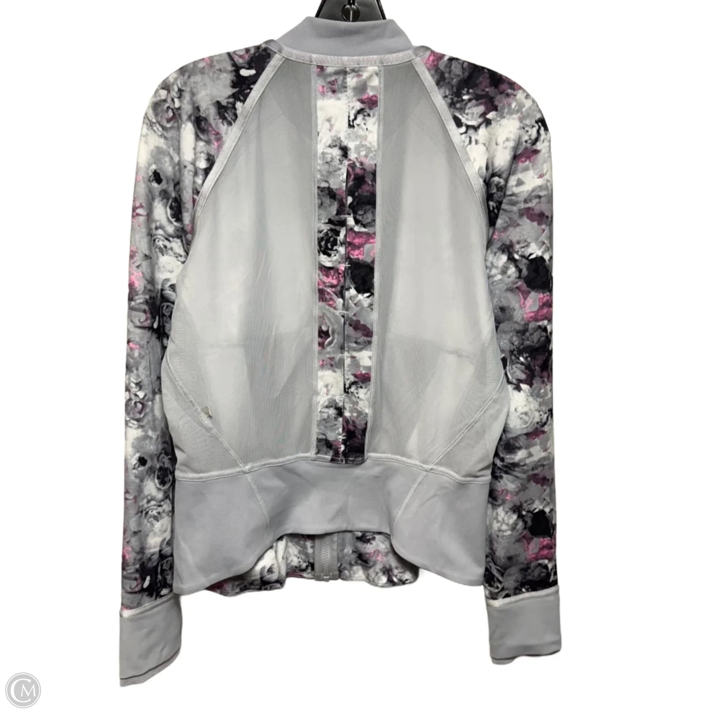 Athletic Jacket By Lululemon In Floral Print, Size: 8