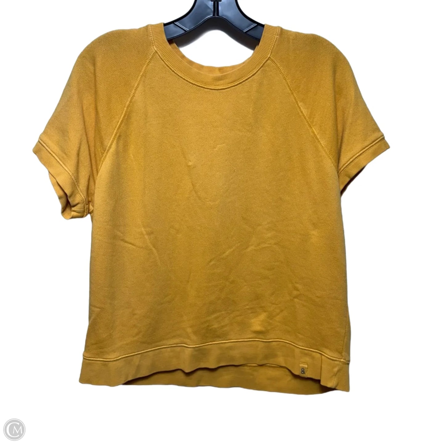 Top Short Sleeve By Lou And Grey In Yellow, Size: M